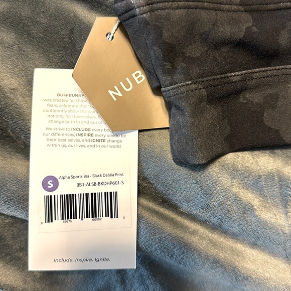 Buffbunny Alpha sports bra black dahlia print - Picture 2 of 5